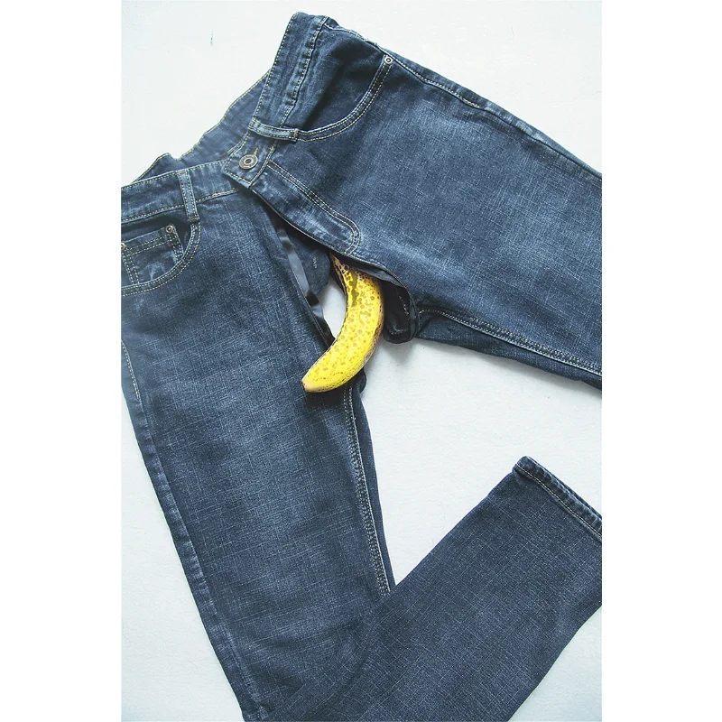 Pantalones de asiento abierto para hombre, Jeans invisibles con cremallera completa, para sexo al aire libre, pareja, citas, novio, deportivos,