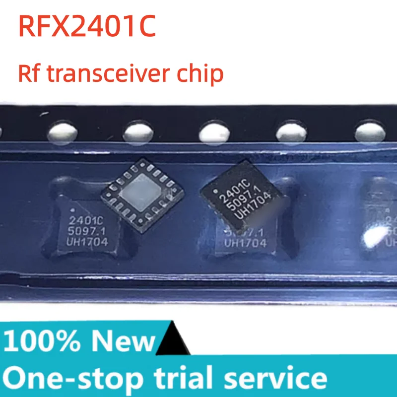 2-50pcs %new stock RFX2401C marking 2401C QFN-16 wireless ISM RF front-end chip 2.4GHz~2.5GHz wireless transceiver chip IC