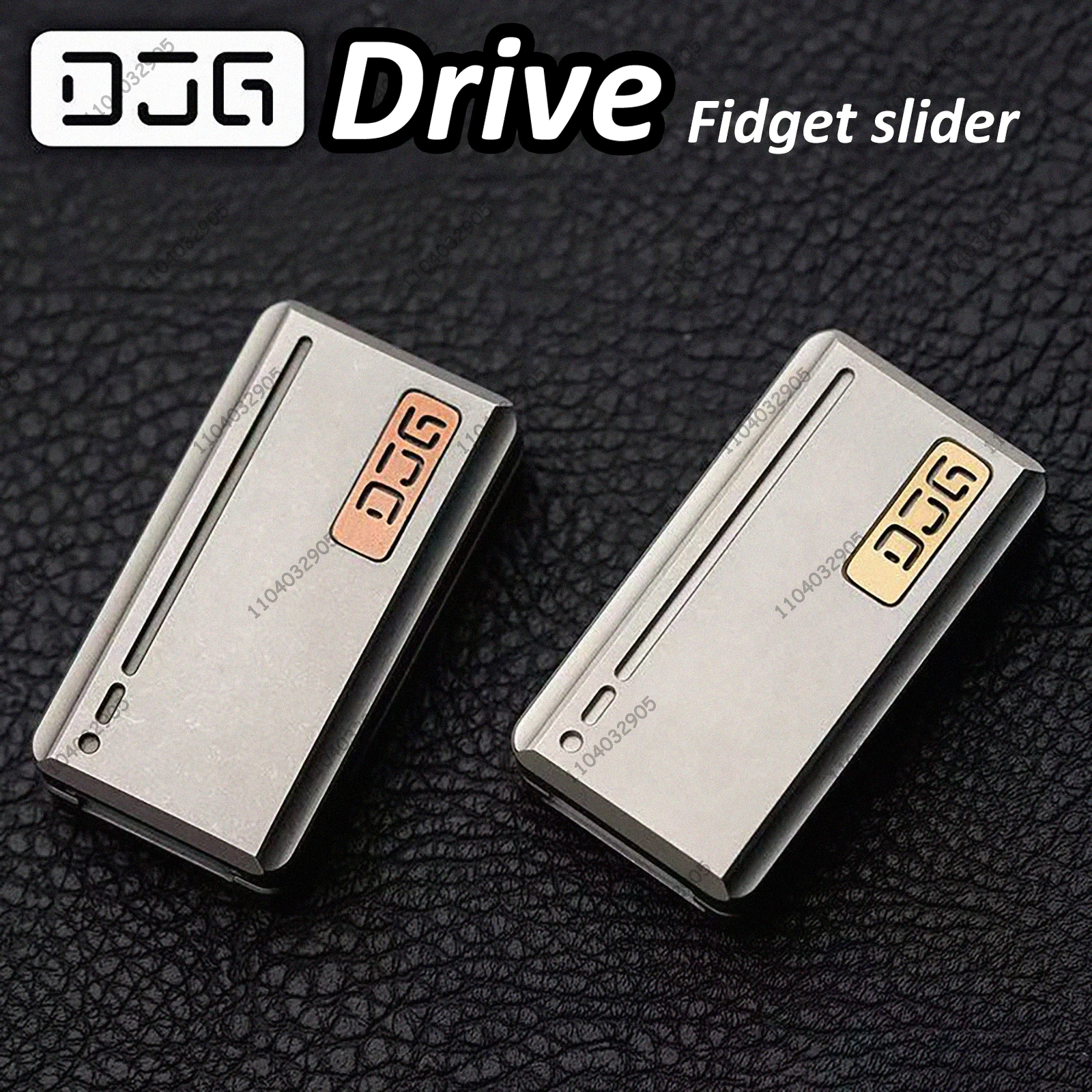 DJG フィジェットスライダー EDCトイ ステンレススチール チタン合金 メカニカル ADHD フィジェットスピナー カードプッシャー ギアガジェット ストレス解消