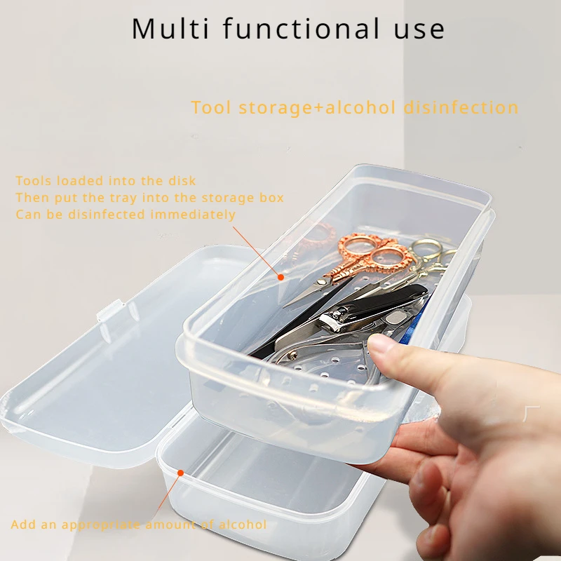 

Nail Sterilizer Tray Disinfection Box Sterilizing Clean Nail Art Salon Manicure Implement Sanitize Tool Equipment Cleaner Tools