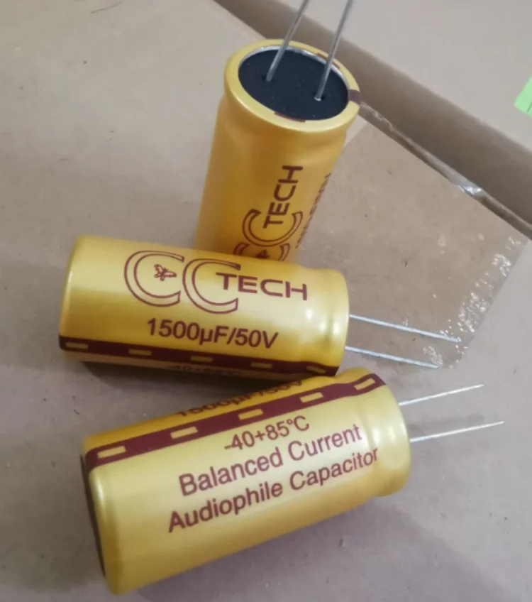 10PCS/LOT TECH 50V 1500UF 18X40 imported butterfly brand gold audio electrolytic capacitor FREE SHIPPING