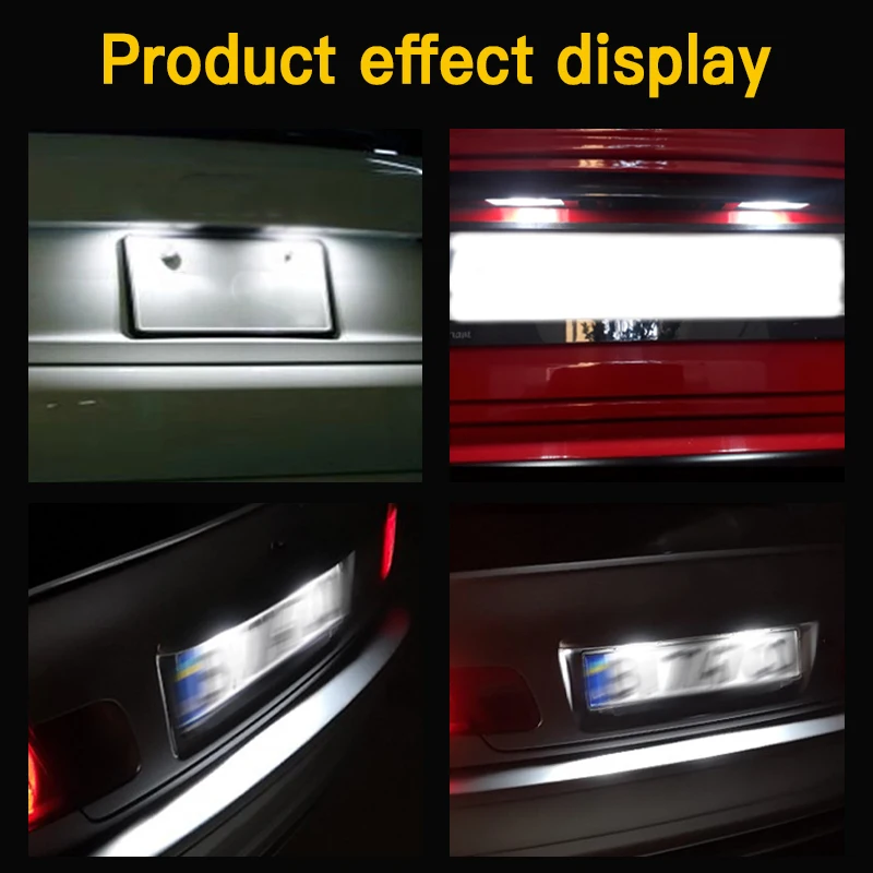 2 قطعة مشرق WHITE12V 6000K لأودي S6 C6 2009-2011 RS6 C6 2008-2009 A8 S8 2003-2008LED لوحة ترخيص ضوء العلامة مصباح