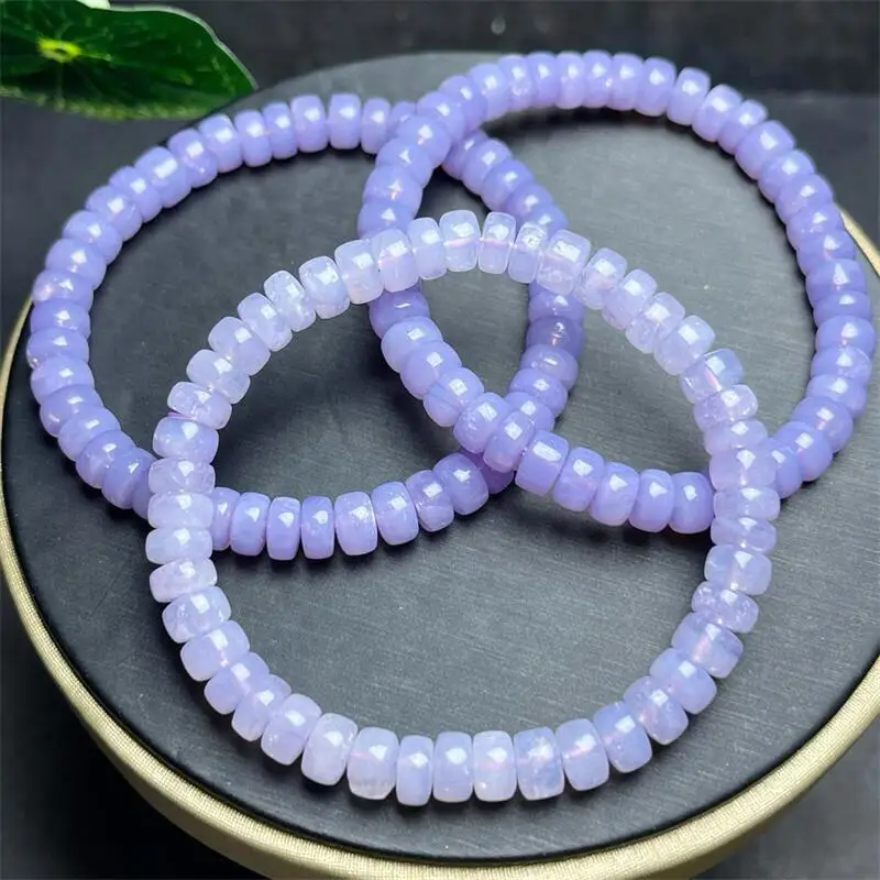 

7MM Natural Albite Jadeite Bracelet Handmade Fortune Energy Mineral Woman Amulet Jewelry Gift 1PCS