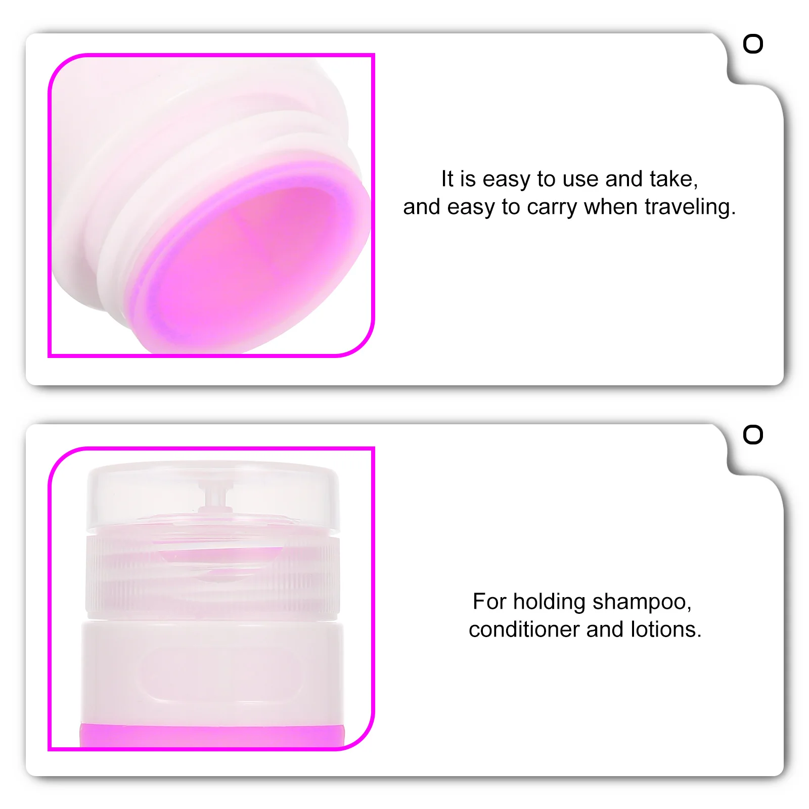 

Portable Small Shampoo Travel Storage Dispenser Lotion Refillable Sample Empty Bottles For Travelers Women Outdoor