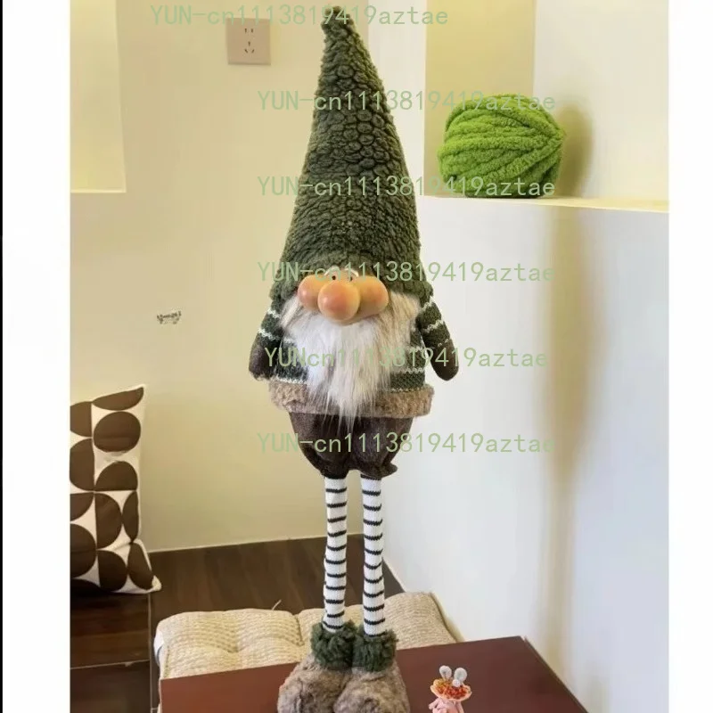 Telescopic Legs Elk Dwarf New Christmas Atmosphere Decoration Doll Gift Christmas Tree Window Decoration Ornament