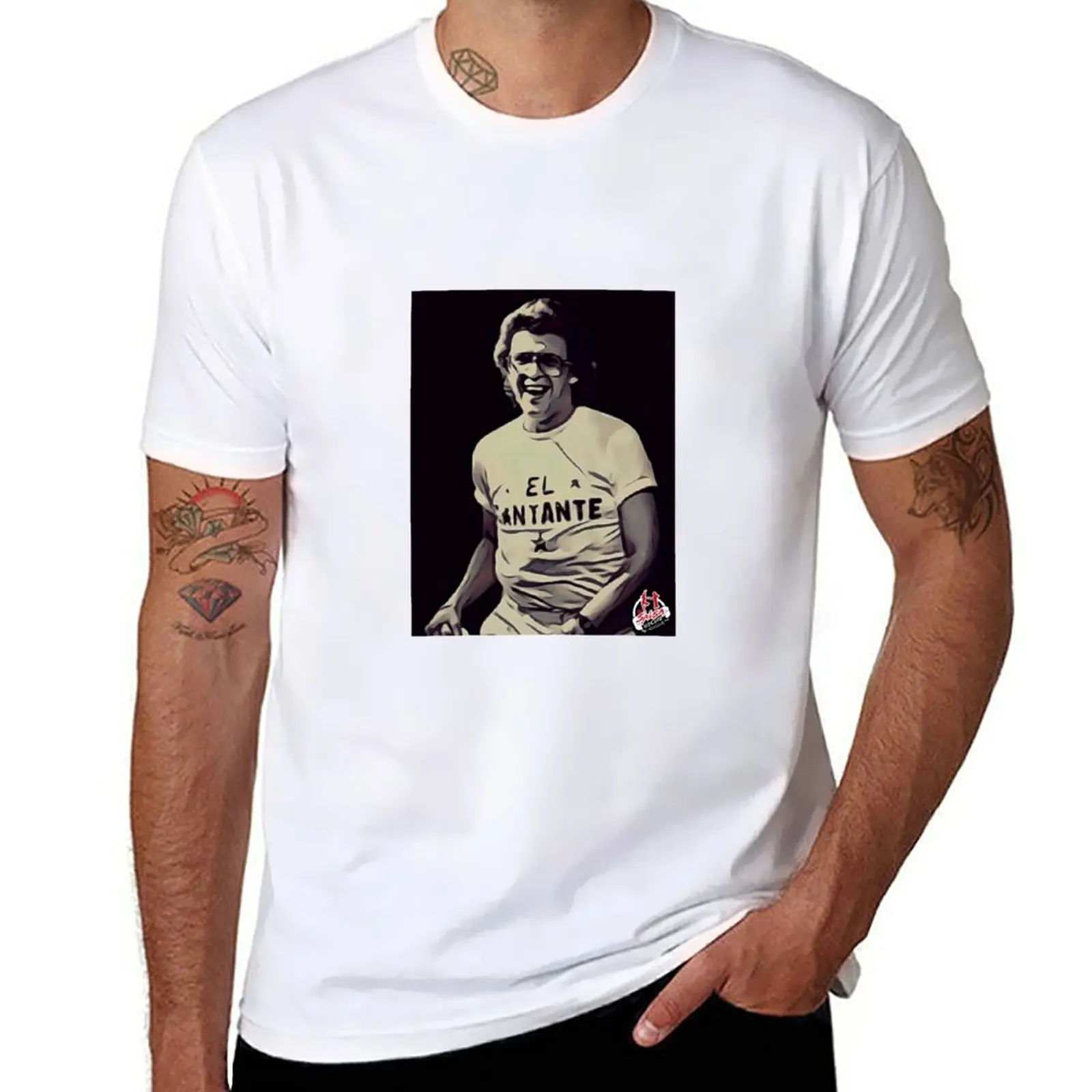 New Hector Lavoe - El Cantante T-Shirt Oversized t-shirt sports fan t-shirts Tee shirt clothes for men