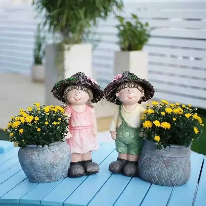 Garden Decoration Creative Large Flower Pot Balcony Terrace Villa Homestay Landscaping Layout Decoration Outdoor Ornaments