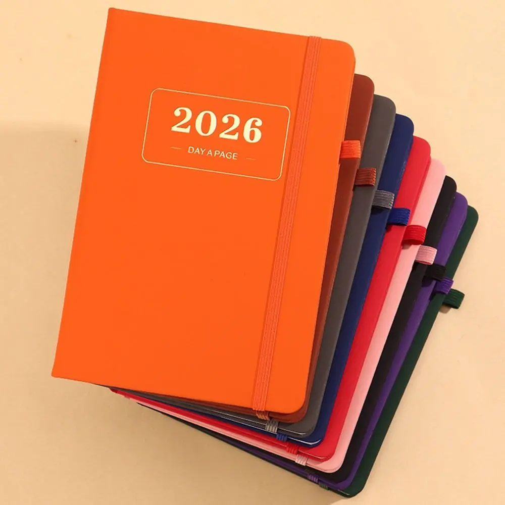 

2026 English Agenda Book Appointment Notebooks With Calendar Pocket Diary Book Daily Weekly Planner To Do List Notepad