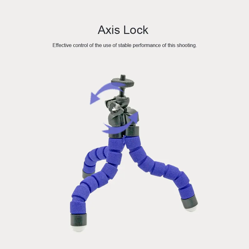 حوامل ثلاثية لـ Gopro Hero13 12 11 10 9 8 7 Black MAX ملحقات حامل ثلاثي الأخطبوط الصغير المرن لـ Go Pro 6 5 4 YI Eken SJCAM AKASO #5