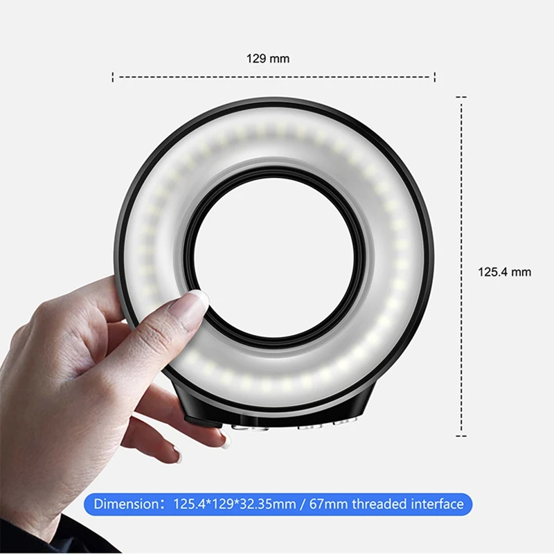 1200lm Ring tauchen Füll licht Fotografie wasserdichtes Rin glicht direkter Sende raum Hintergrund RGB Licht