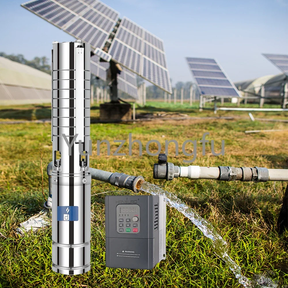 2200w 380m 255m 5m3/h ACDC 7.5hp Solar Submersible Pump 24 V 3phase Surface Mounted Solar Water Pump 1hp Products