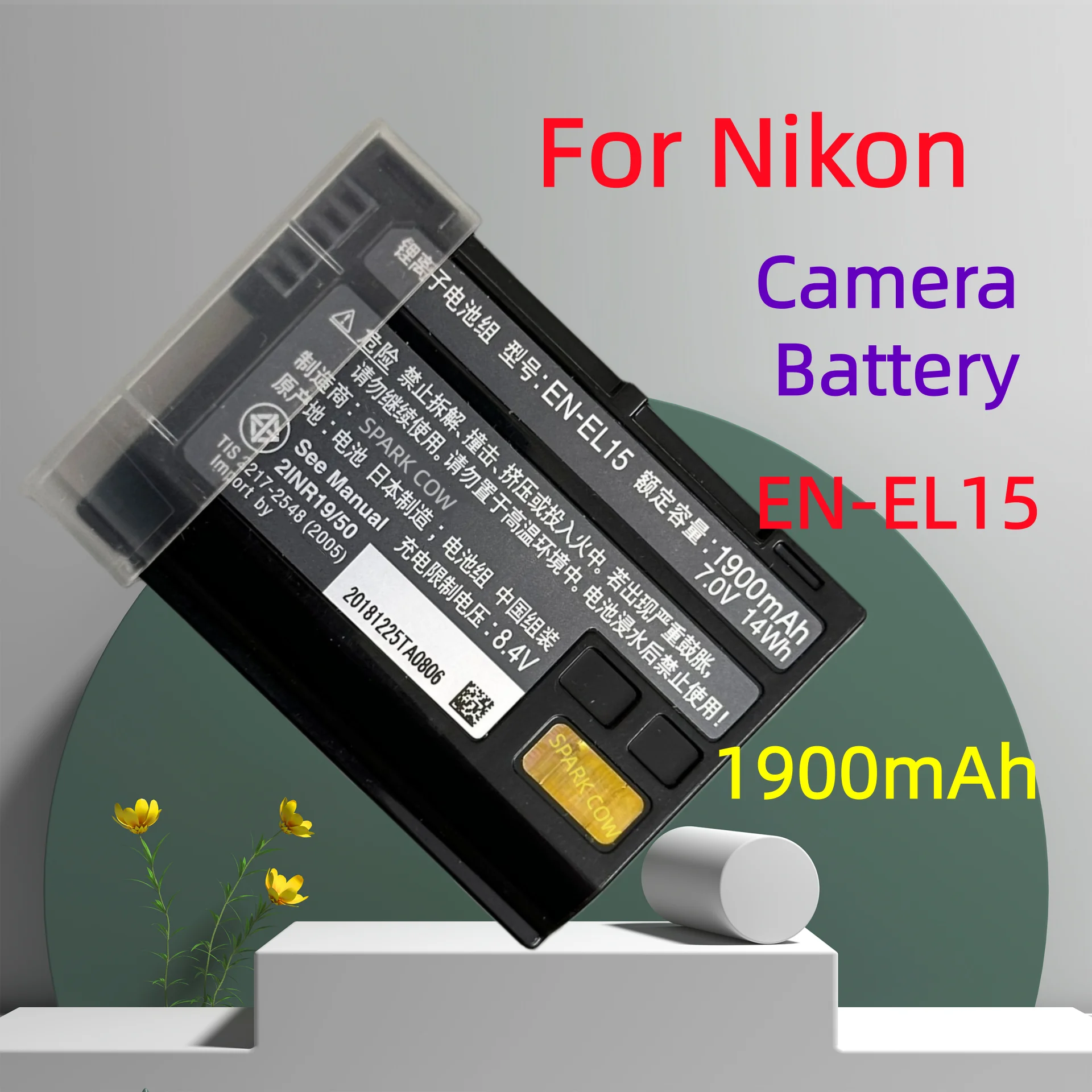 

High quality 1900mAh EN-EL15 EN EL15 Camera Battery or Charger For Nikon Camera D850 D7000 D600 D810 D750 D610 D7500 D7200 MH-25