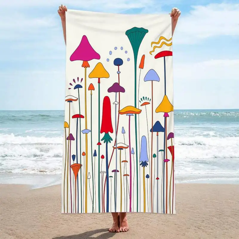 Absorbent Spa Towel Oversized Kids Thick Beach Towel Men Swim Towel Women Microfiber