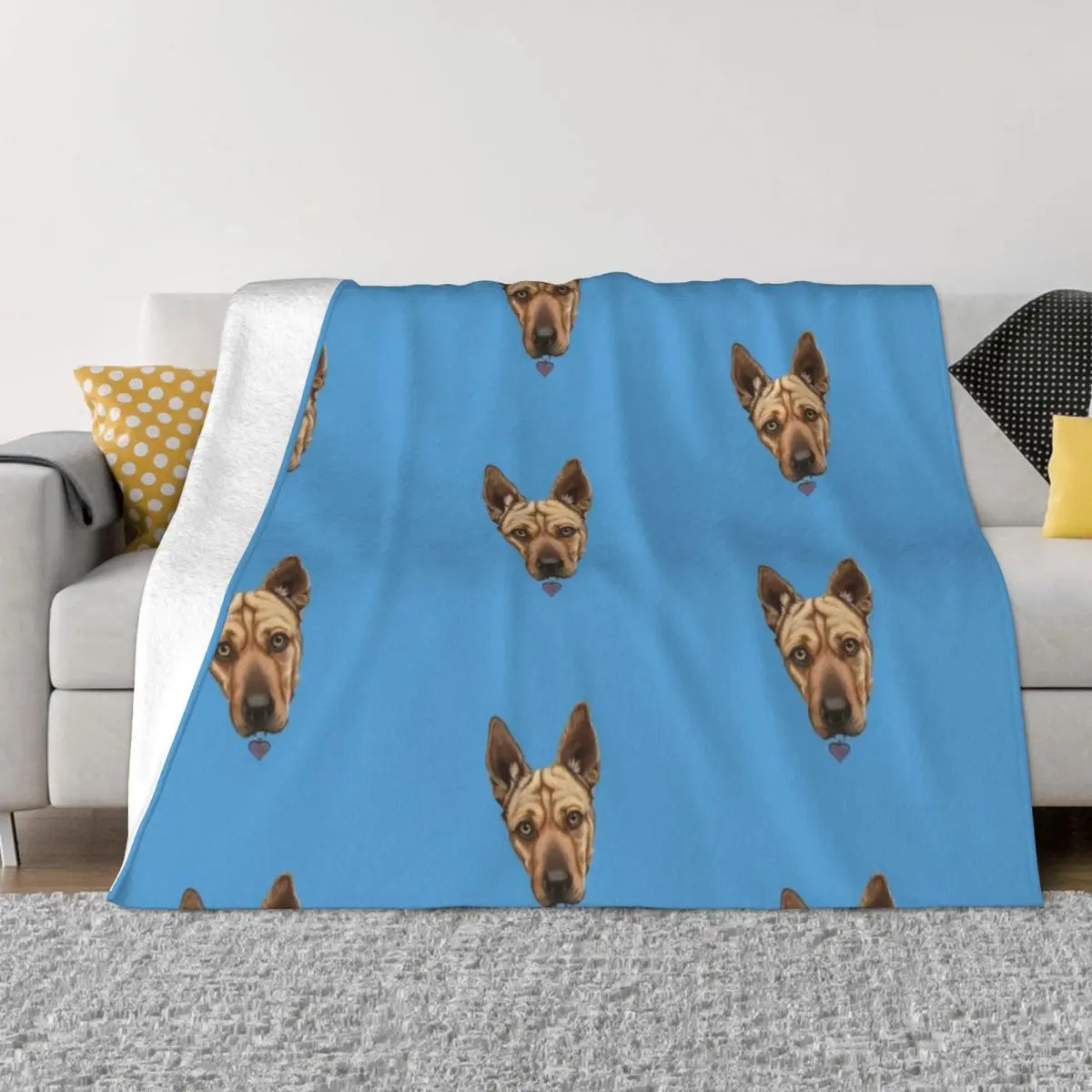 Sweet Doggie Throw Blanket Bed blanket anime blanket Travel Blanket Shaggy Blanket