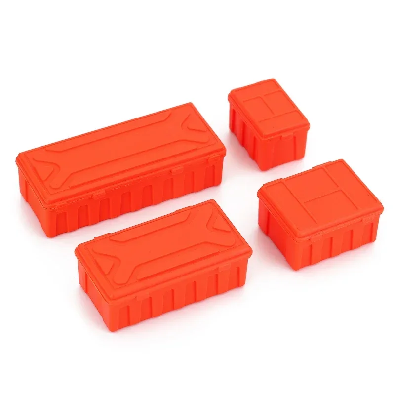 

4PCS Plastic Luggage Storage Box Decoration Tool for 1/10 RC Crawler Axial SCX10 90046 TRX4 TRX6 Redcat Gen8