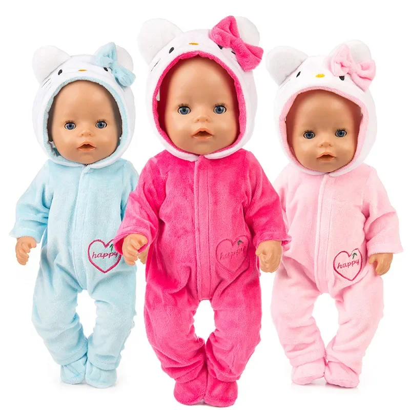 Hello Kitty Baby pagliaccetti neonata tuta vestiti Kawaii manica lunga tute Warm Kids Costume Cosplay per bambini regali