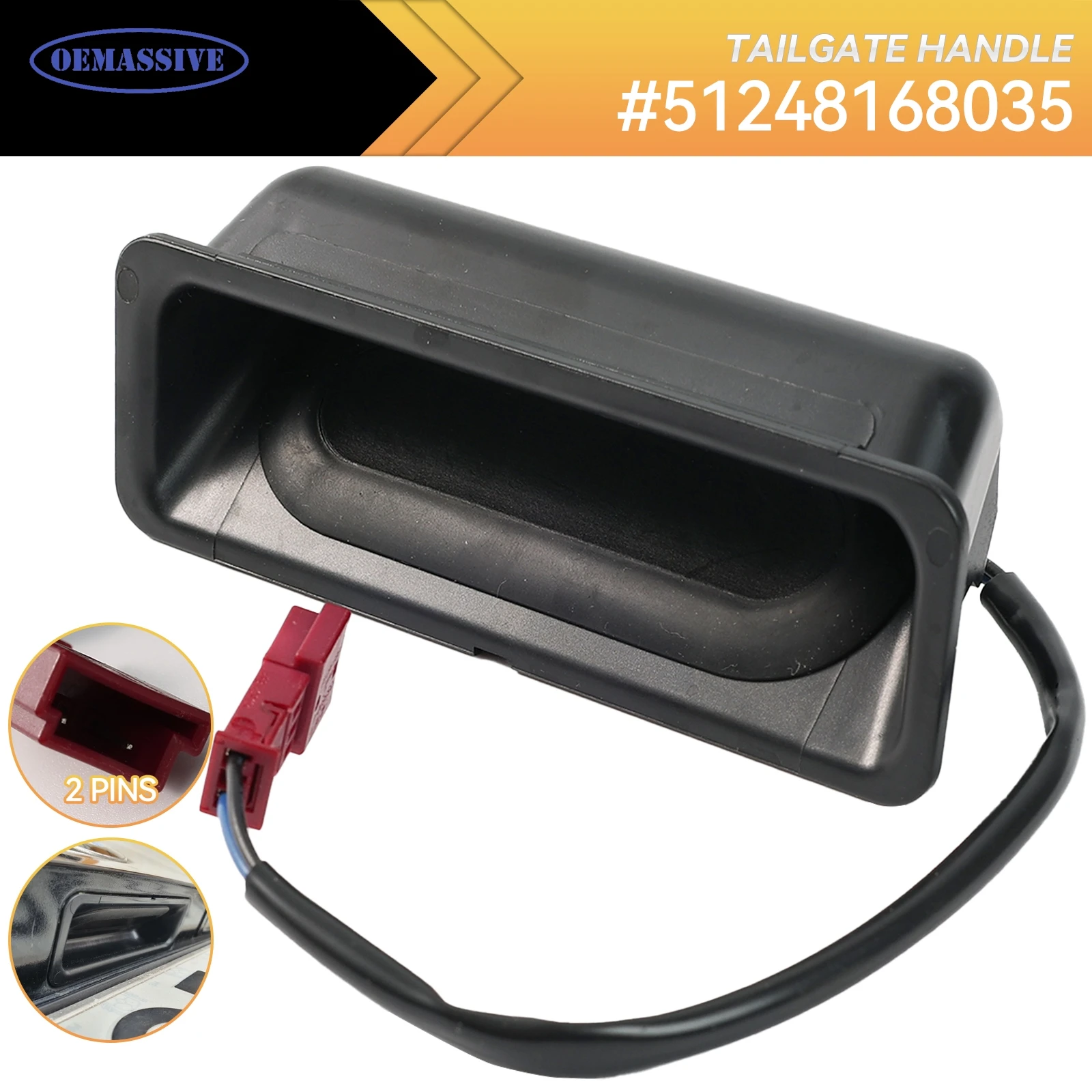 Przycisk pokrywy bagażnika samochodowego Klamka tylnej klapy Przycisk zwalniający przełącznik do BMW E39 E60 E61 525 528 530 540 M5 51248168035 8168035