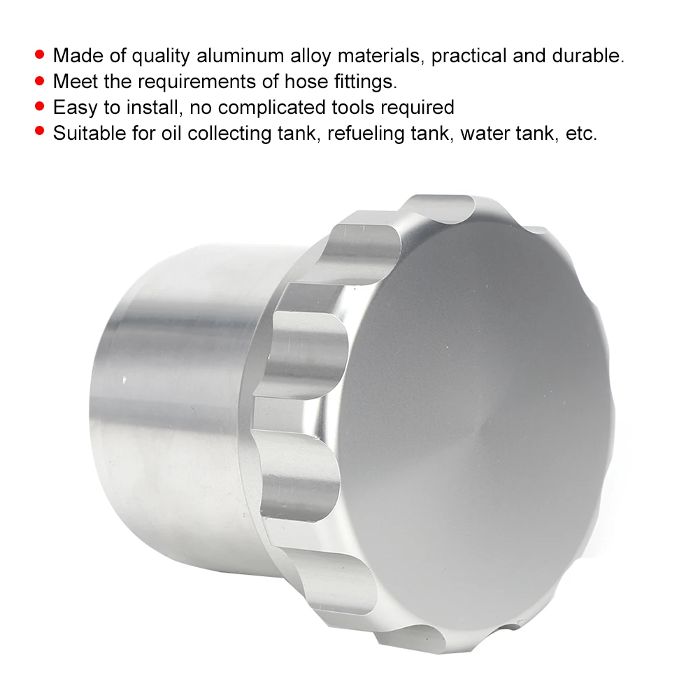 Aluminum Alloy 2in Weld On Cap Cover Replacement For Fuel Water Tank