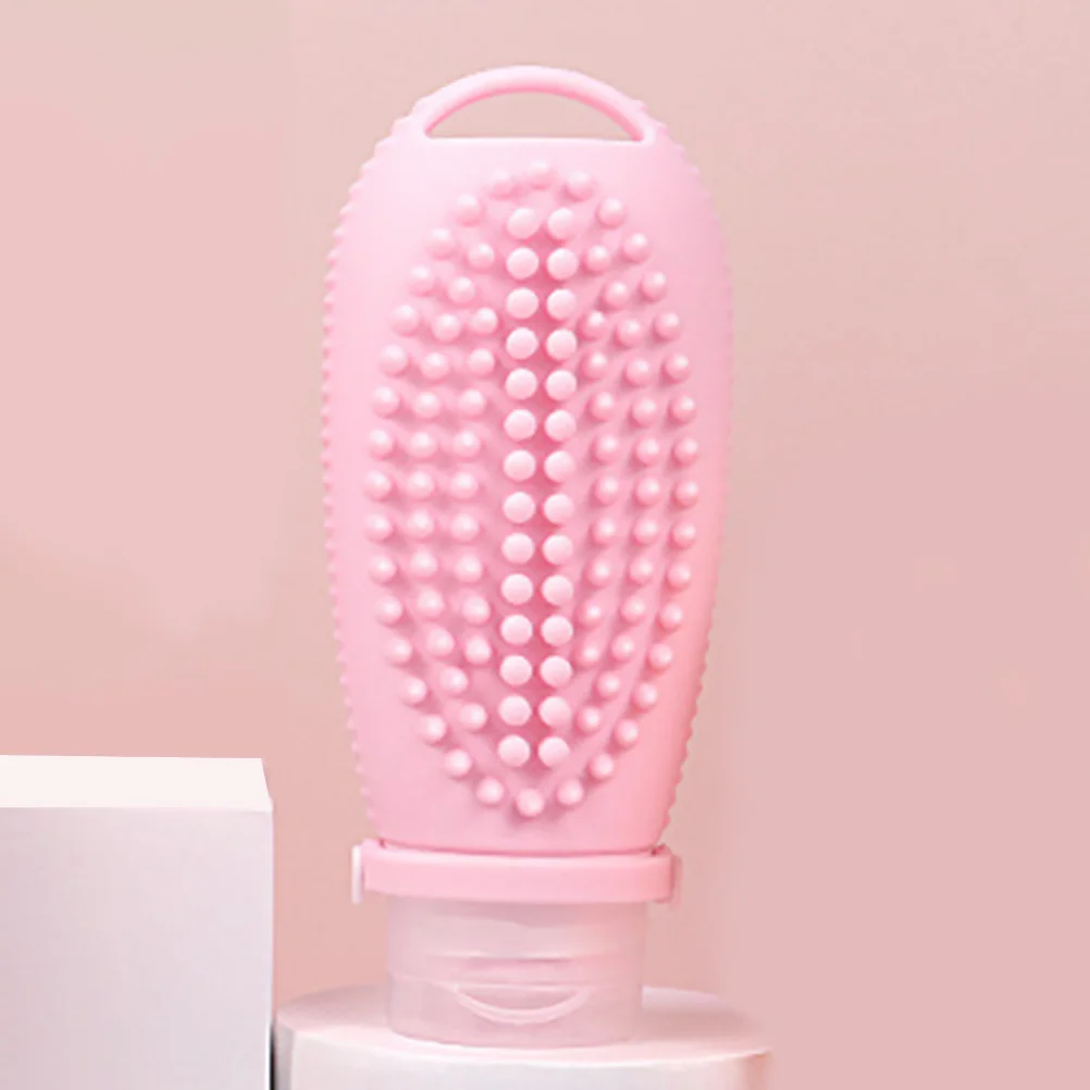 

Silica Gel Bottle Shampoo Squeeze Bottles Travel and Conditioner Containers Dispenser Toiletry Food Grade Silicone Empty
