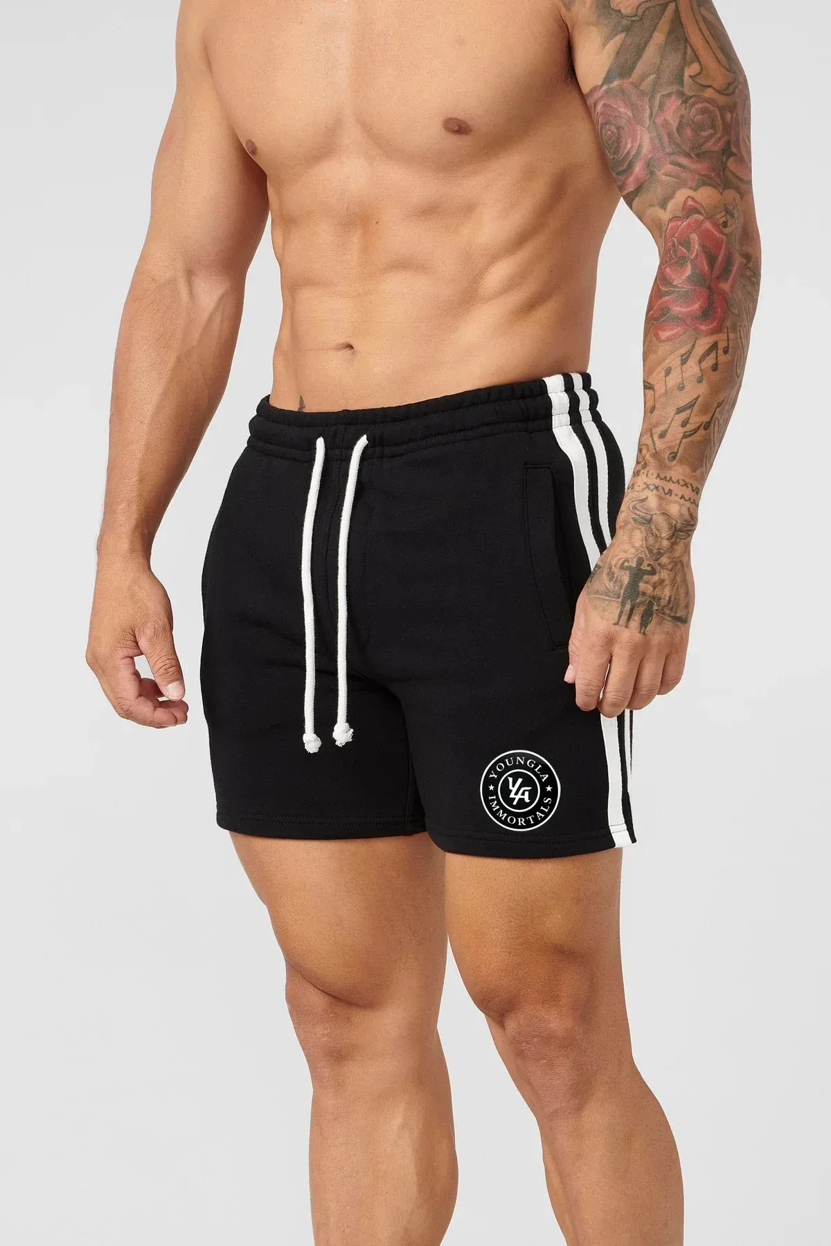 Новые летние мужские брендовые трендовые спортивные шорты для фитнеса Jogger Gym Take exercise Повседневные шорты с принтом Баскетбольные шорты Тренировочные брюки