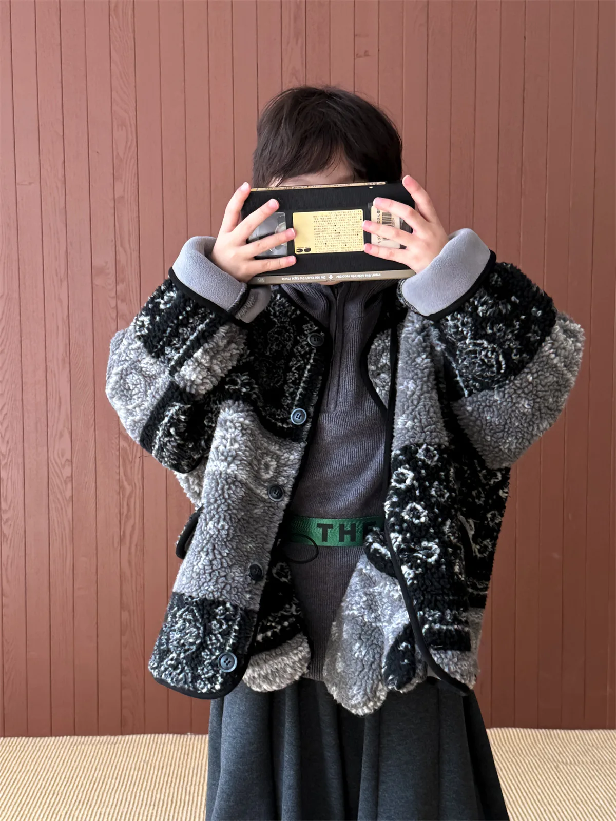 Children's Coat 2025 Autumn and Winter New Fur Integrated Thickened Windproof Versatile Top