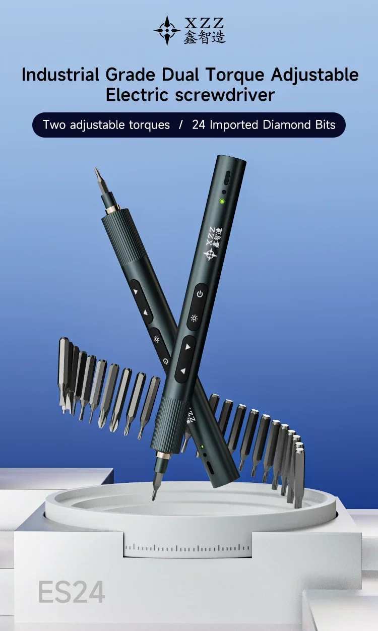 XZZ ES24 Dual Torque Adjustable Electric Precision Screwdriver Set