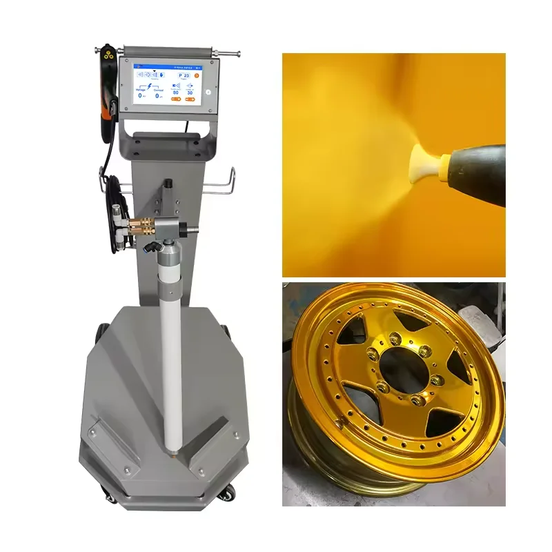 COLO-200S-B Smart Touch Screen Powder Coating Application Electrostatic Painting Equipment for Alloy Wheels
