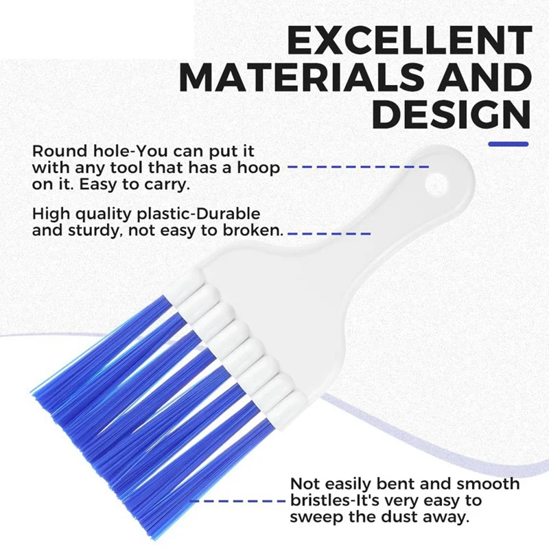 6PCS Air Conditioning Brush Tool, Steel AC Evaporator Comb, Radiator Condenser Fin Comb, FCR6 Fin Comb Tool Durable