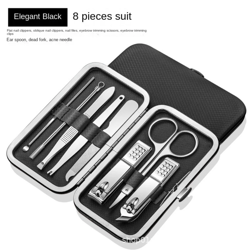 6Pcs/Set Nail Clipper Pedicure Set Manicure Set Personal Nail Care Tools Kits Stainless Steel Nail Clipper Sets Gift