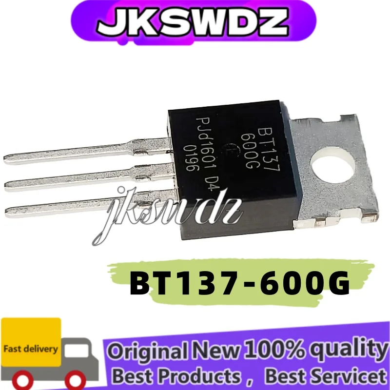 

10pcs/lot new 100% BT137 BT137-600G BT137-600 BT137600G TO-220 8A 600V transistor of the best quality in stock