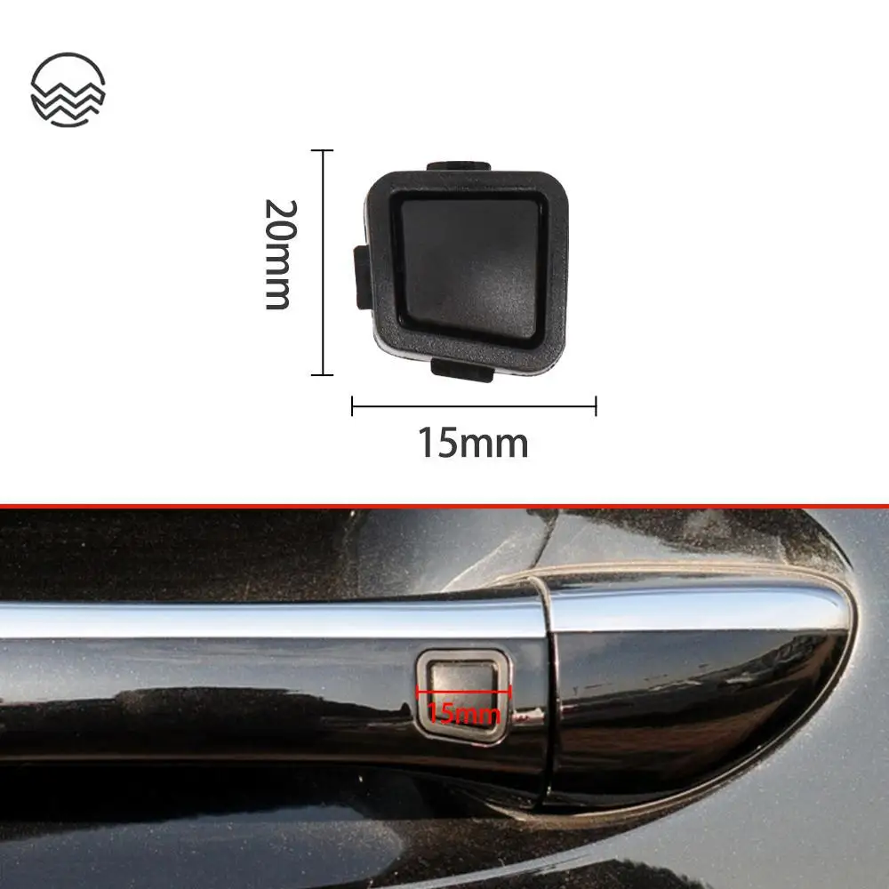 For Mercedes W211 W209 W219 Front Door Exterior Door Handle Small Button Switch Cover Fit For Benz E CLS CLK Class E230 CLS300 C