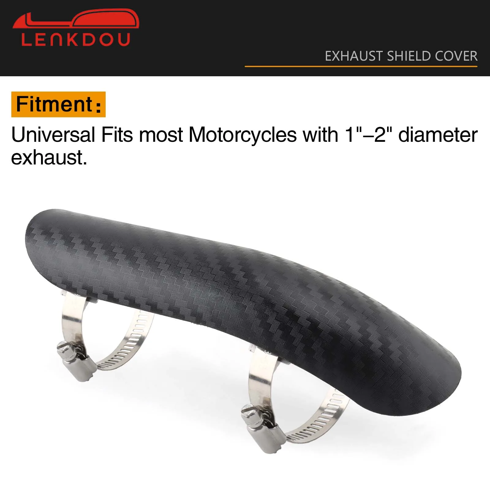 Motorcycle Exhaust Muffler Pipe Heat Shield Cover Heel Protector Guard For Harley Honda Yamaha Kawasaki Chopper Custom Universal