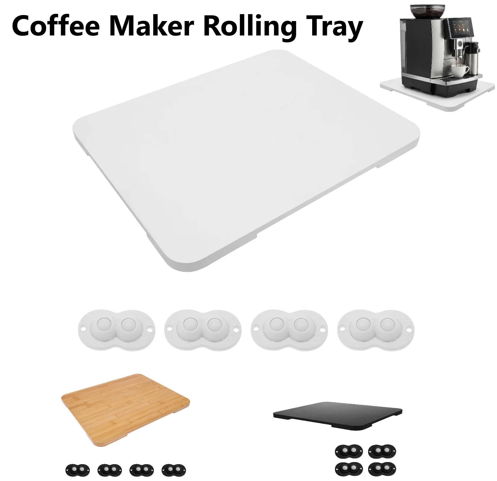 Kitchen Appliances Countertop - Rak Geser Peralatan Dapur dari Bambu,