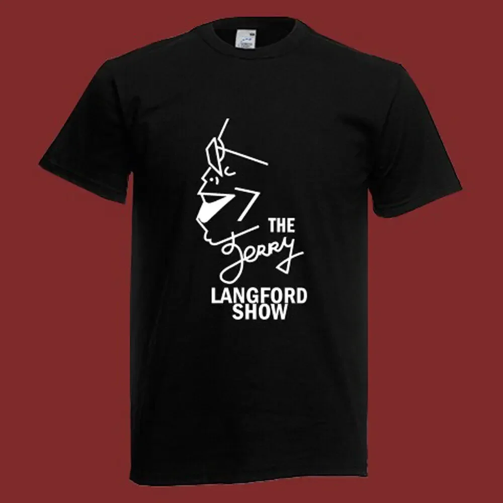 Jerry Langford Show Men's Black T Shirt Size S 5XL