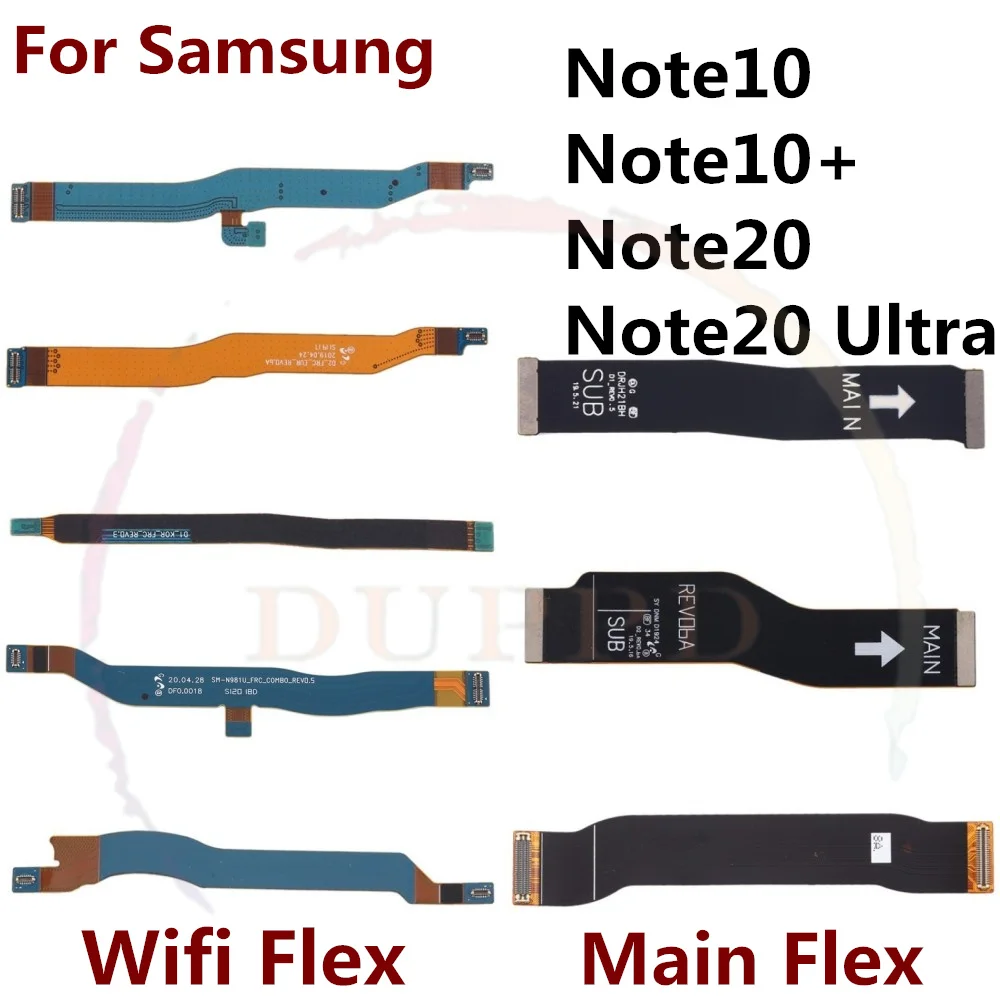 Main Board Motherboard LCD Screen & Wifi Connector Flex Cable For Samsung Galaxy Note10 Plus Note20 Ultra N970 N975 N981 N986