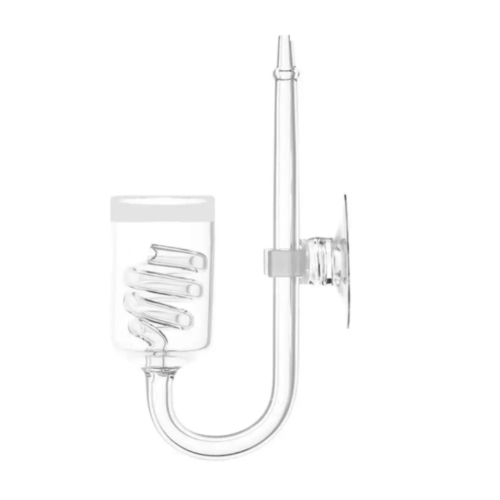 

Transparent Glass Household Aquarium Spiral CO2 Diffuser Aerator Pump Fish Tank Accessories Dioxide Reactor