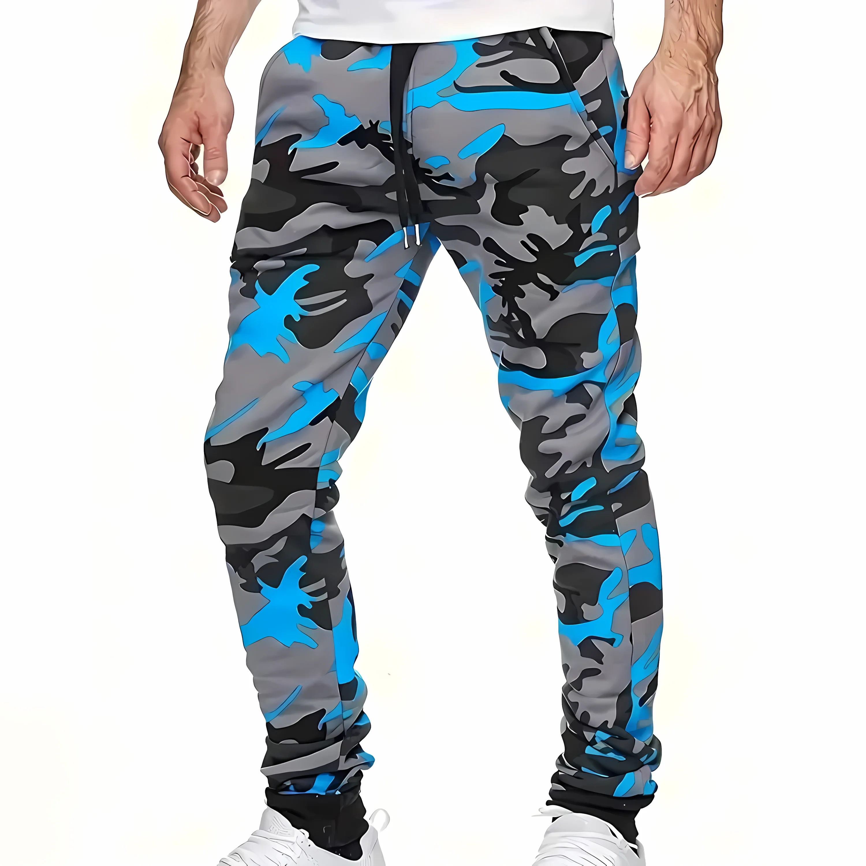 The new men's trousers for the autumn of 2025 are casual and fashionable with 3D graffiti printing soft and comfortable