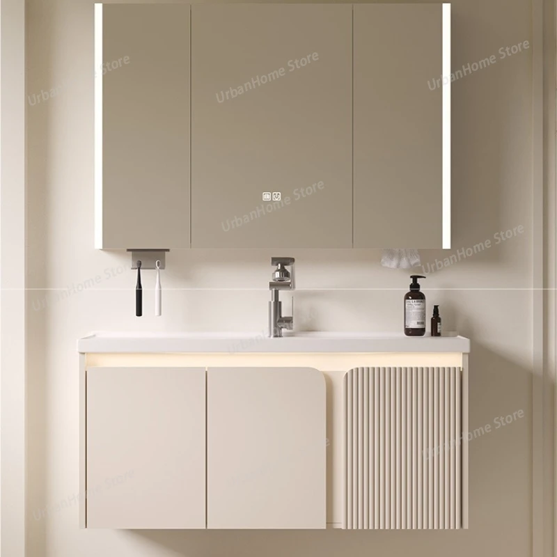 

High-end Retro Bathroom Cabinets Durable Combination Bathroom Cabinets Modern Bathroom Home Furniture In Particolare ZY50YSG