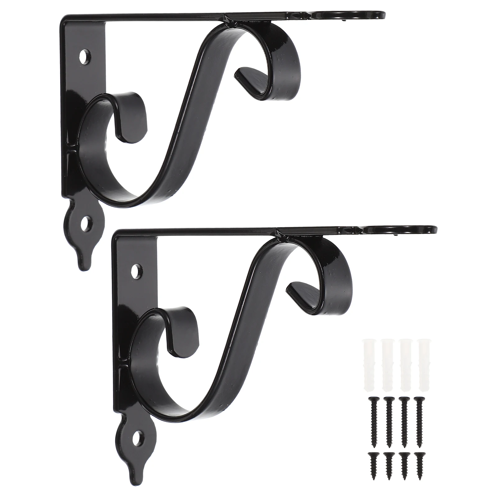 

2 set 2 Sets Duty Wall Shelf Brackets Iron Triangle Support For Wooden Angle Bracket Shelves Floating Shelf Fixing Brackets