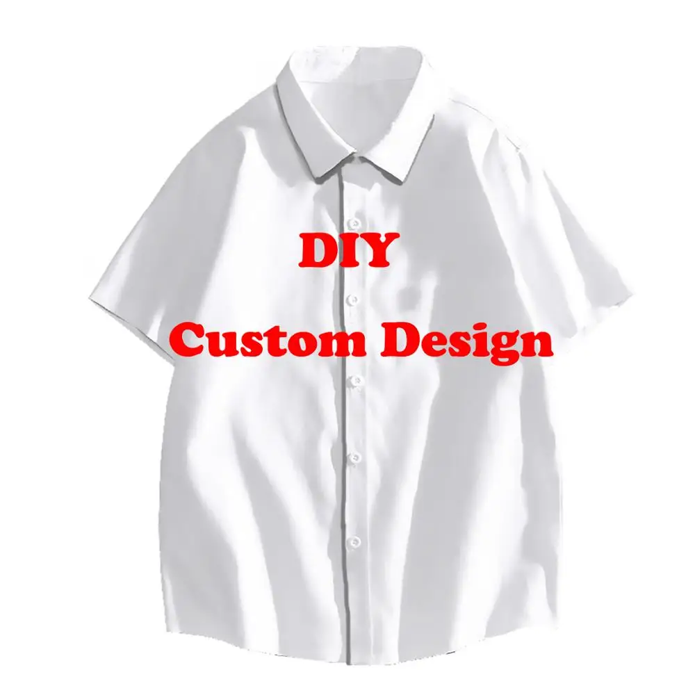 SONSPEE 3D Printing Men's Hawaiian Shirts Women's Fun Blouses Custom Logo Your Pictures To Make Clothing