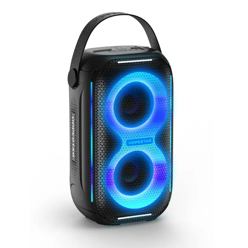 

Hopestar-Party200 Mini Wireless for Bluetooth Speaker RGB LED USB Output Remote Control Creative Home Theatre Gift Boxed Packagi