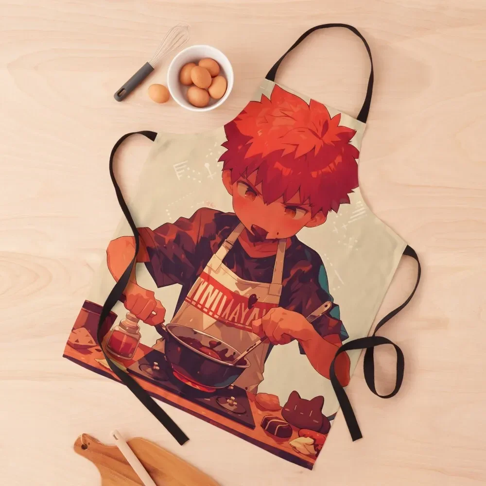 

Shirou Emiya Chibi - Fate series 11 Apron Women's Kitchen Kitchenware Kitchen Women Apron