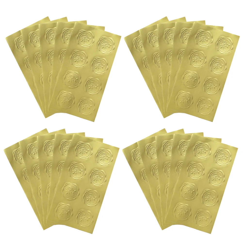 

20 Sheets Seal Stickers Set Multi-Function Label For Packaging Gift Envelope Baking Wedding Stickers Small Business Household