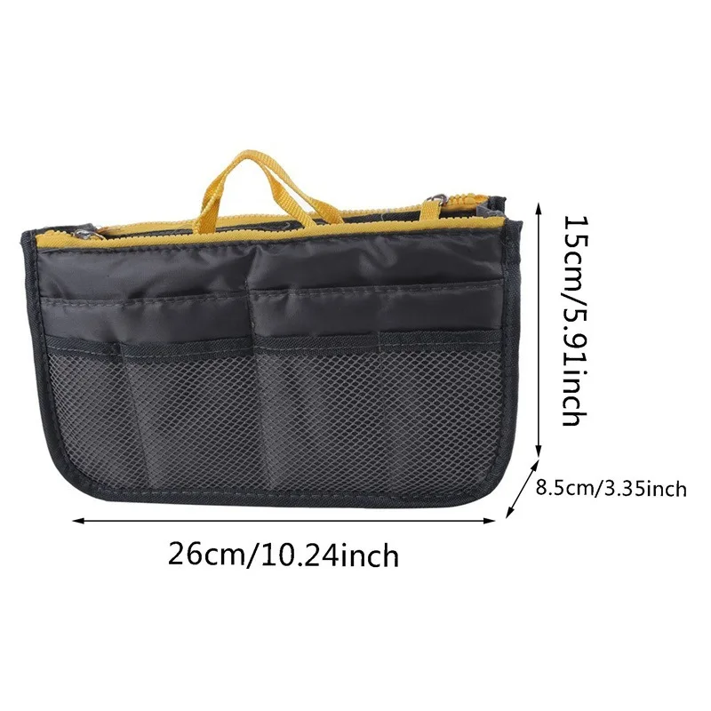 Magazine, Newspaper, Letter Storage Organizing Bag Multi Functional  Makeup Handbag Organizer Insert Bag image 4