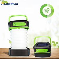 Solar/USB Fast Charging Portable Lantern Foldable Camping Light Waterproof Tent Lamp Power Bank Function Outdoor Hanging Lights