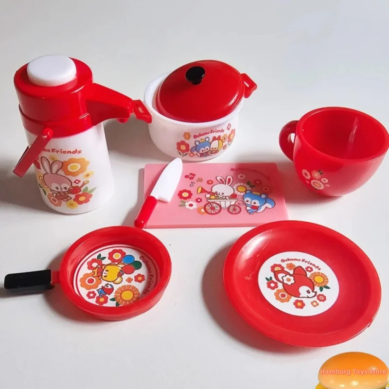 

Japan Ulcap Gashapon Capsule Toy Tea Friend Play House Small Animal Miniature Decoration Simulation Cute