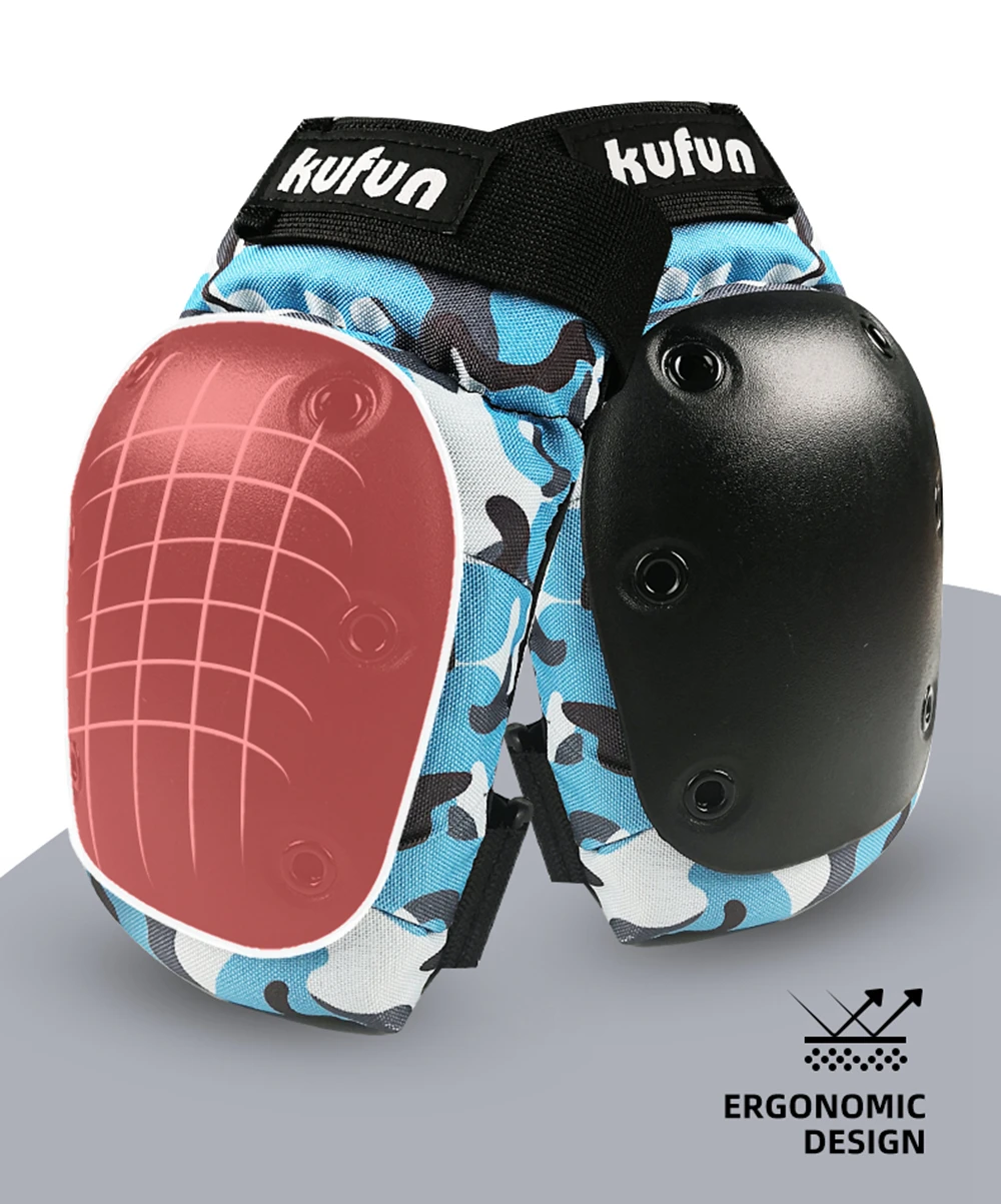 KUFUN Sport Protector Set Knee Elbow Pad Protective Gear Guard Roller Skates Skateboard Skiing Children Boys Girls Men Ladies