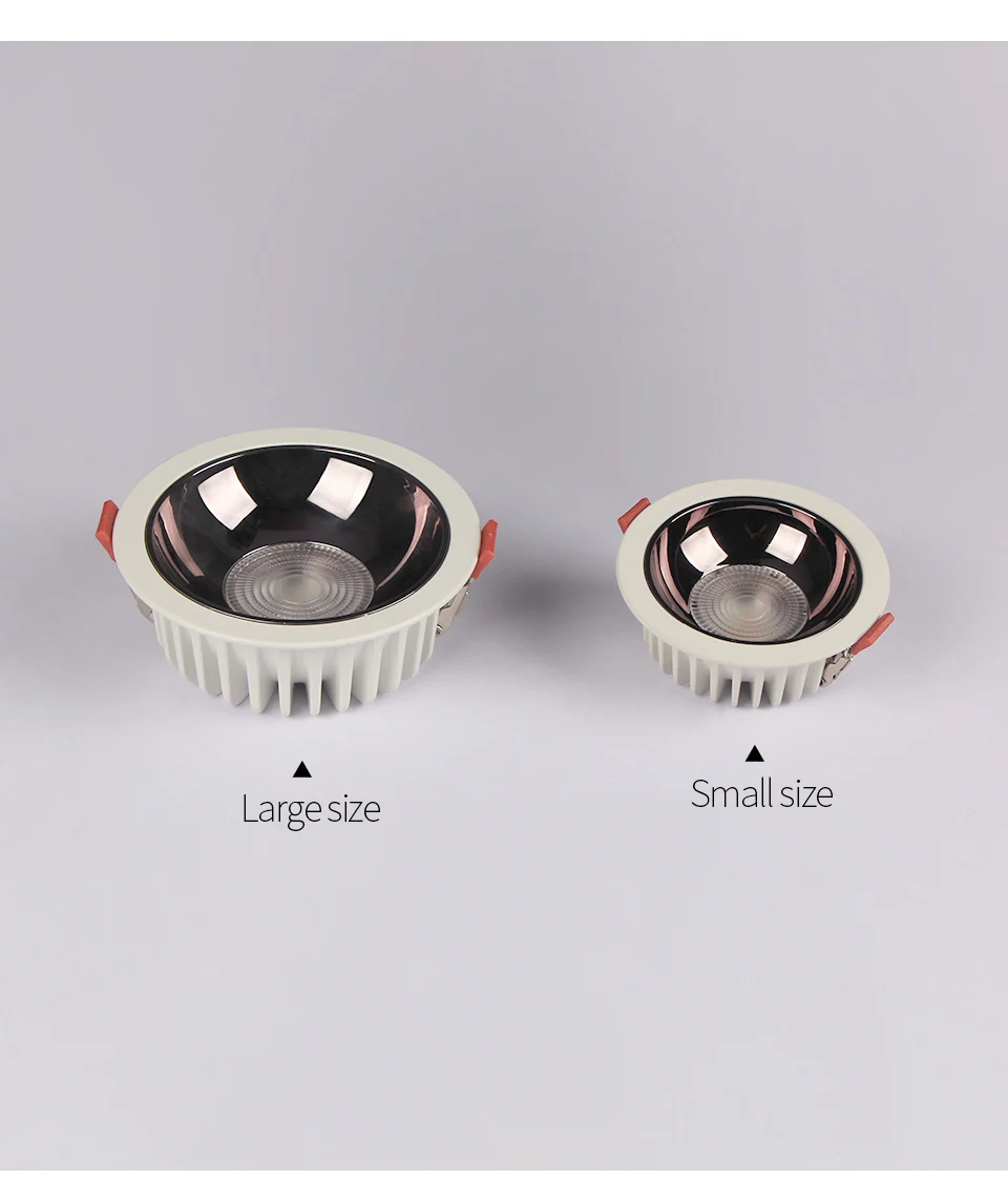 Aisilan Downlight do sufitu Led tło światło punktowe antyodblaskowa aluminiowa lampa sufitowa COB Chip nadaje się do oświetlenia wnętrz