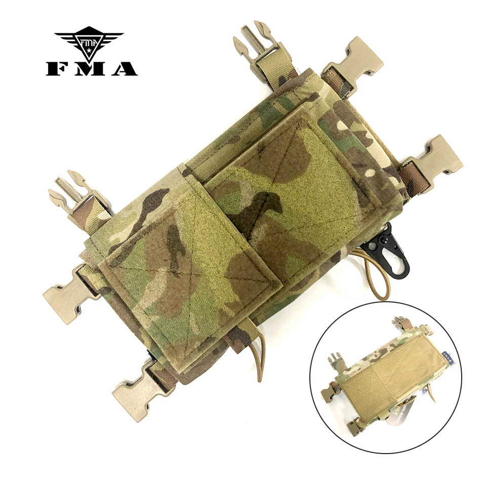 

FMA Outdoor Tactical MK4 Chest Rig Front Set Micro Fight Chassis for MK4 Chest Rig Spiritus Front Panel JPC LV119 Plate Carrier