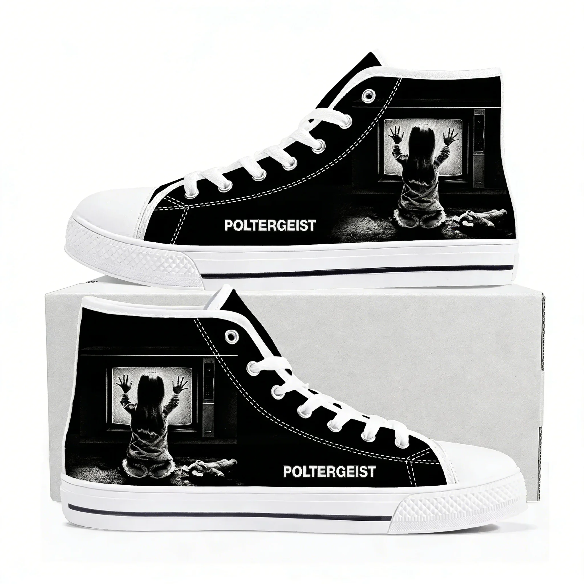 

Poltergeist High Top High Quality Sneaker Mens Womens Teenager Canvas Sneaker Casual Personalized Patterns Shoe Customized Shoes